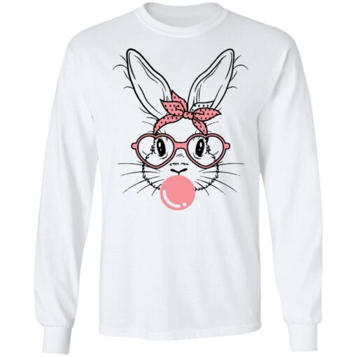 Cute bunny rabbit with bandana glasses bubblegum shirt $19.95