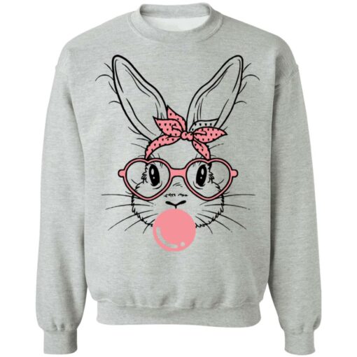 Cute bunny rabbit with bandana glasses bubblegum shirt $19.95