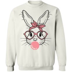Cute bunny rabbit with bandana glasses bubblegum shirt $19.95