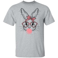 Cute bunny rabbit with bandana glasses bubblegum shirt $19.95