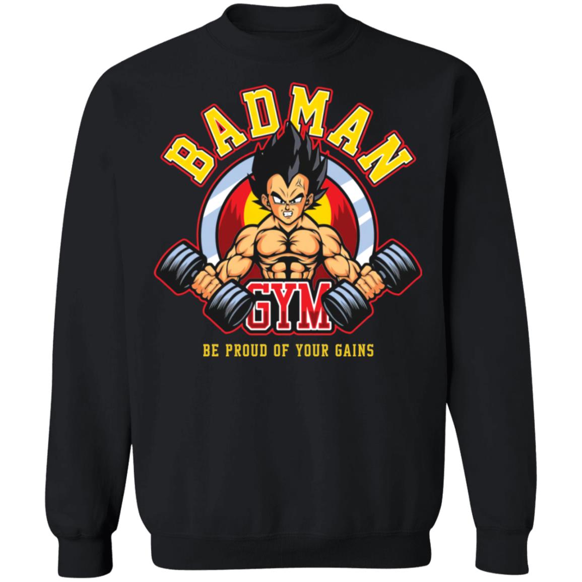 Vegeta badman gym be proud of your gains shirt Vegeta badman gym be proud of your gains shirt $19.95