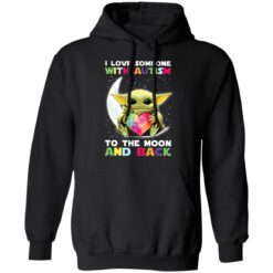 Baby Yoda i love someone with autism to the moon and back shirt $19.95 redirect04252022030439 2