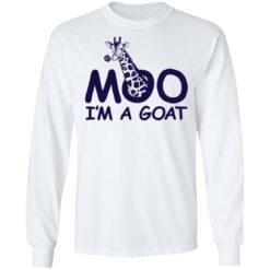 Giraffe moo im a goat shirt $19.95