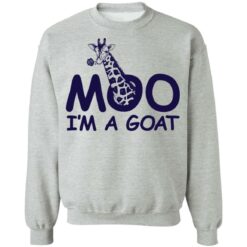 Giraffe moo im a goat shirt $19.95