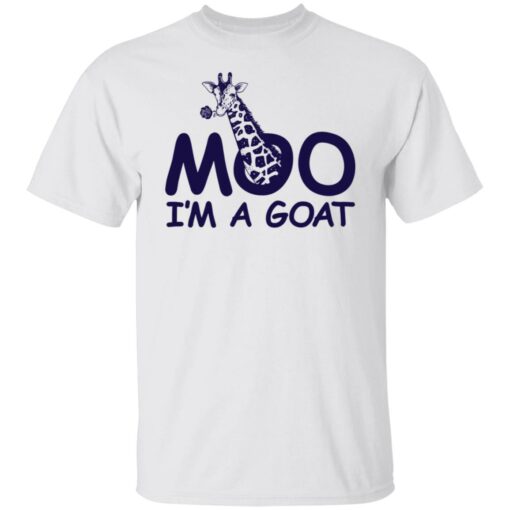 Giraffe moo im a goat shirt $19.95