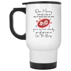 Dear mommy you're doing a great job while i'm snuggled mug $16.95 redirect04262022040440 1