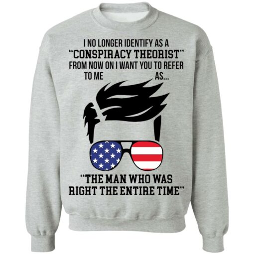 I no longer identify as a conspiracy theorist from now on shirt $19.95 redirect04282022000426 4