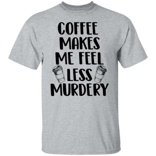 Coffee makes me feel less murdery shirt $19.95 redirect04282022230413 7