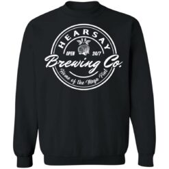 Hearsay open 24/7 brewing co home of the mage pint shirt $19.95