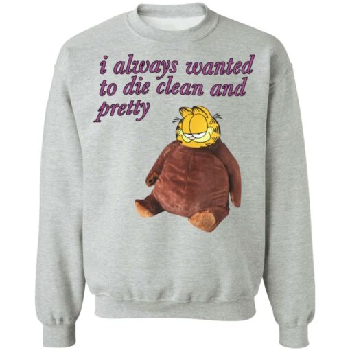Garfield i always wanted to die clean and pretty shirt $19.95 redirect05092022040524 4