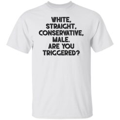 White straight conservative male are you triggered shirt $19.95 redirect06022022230657 6