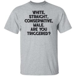White straight conservative male are you triggered shirt $19.95 redirect06022022230657 7