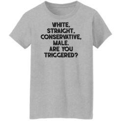 White straight conservative male are you triggered shirt $19.95 redirect06022022230657 9