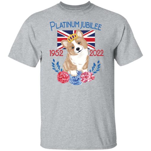 Queen corgi platinum jubilee 1952 2022 shirt $19.95