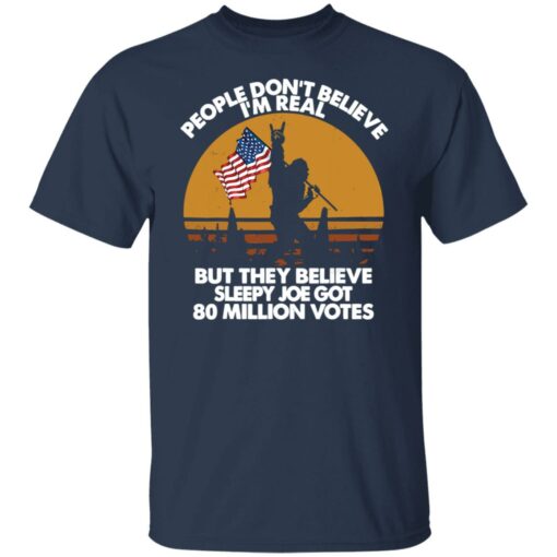 Bigfoot people don't believe im real but they believe sleepy shirt $19.95 redirect06062022020639 3