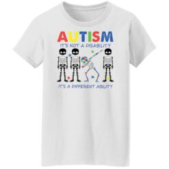 Skeleton autism it’s not a disability it’s a different ability shirt $19.95 redirect06152022030640 8