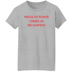 Abuse of power comes as no surprise shirt $19.95 redirect06272022220650 9