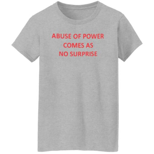Abuse of power comes as no surprise shirt $19.95 redirect06272022220650 9