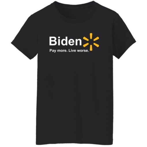 B*den pay more live worse shirt $19.95