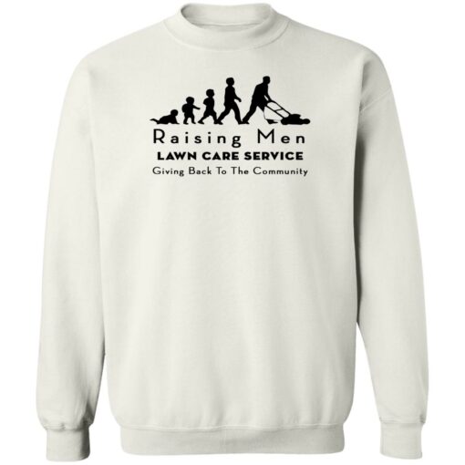 Raising men lawn care service giving back to the community shirt $19.95 redirect08022022030847 5
