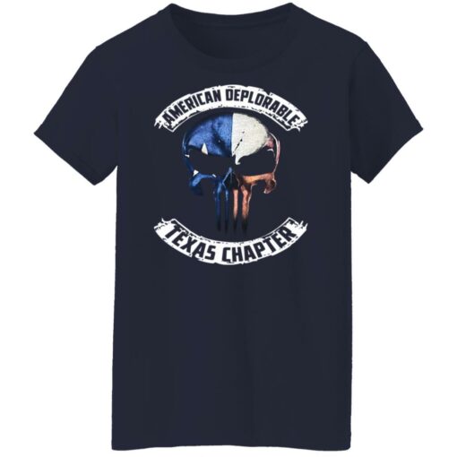 Skull american deplorable texas chapter shirt $19.95