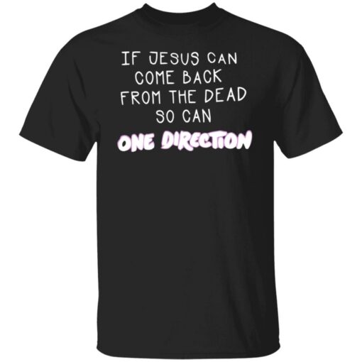 If jesus can come back from the dead so can one direction shirt $19.95