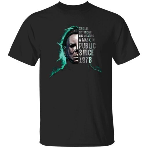 Michael Myers social distancing and wearing a mask since 1978 shirt $19.95 redirect08252022230851 4