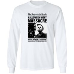Michael Myers the haddonfield herald halloween night massacre shirt $19.95 redirect08302022040802 1