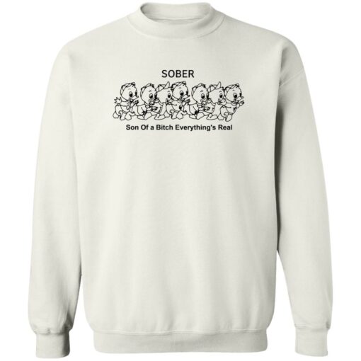 Duck sober son of a b*tch everything’s real shirt $19.95 redirect09142022000949