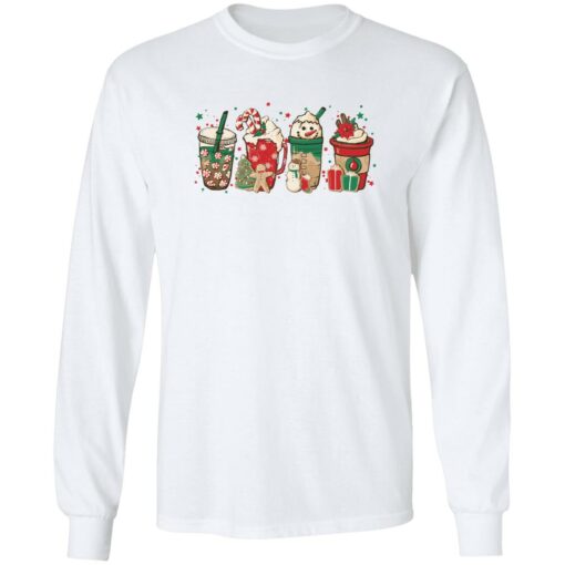 Christmas coffee latte snowmen shirt $19.95