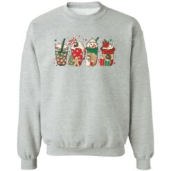 Christmas coffee latte snowmen shirt $19.95