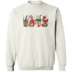 Christmas coffee latte snowmen shirt $19.95