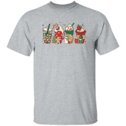 Christmas coffee latte snowmen shirt $19.95