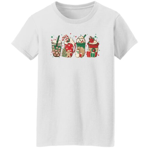 Christmas coffee latte snowmen shirt $19.95