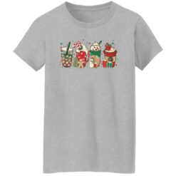 Christmas coffee latte snowmen shirt $19.95