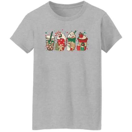 Christmas coffee latte snowmen shirt $19.95