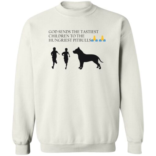 God sends the tastiest children to the hungriest pitbulls shirt $19.95 redirect10132022031032 4