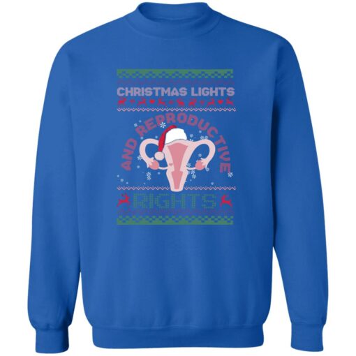 Christmas light and reproductive uterus Christmas sweatshirt $19.95 redirect10212022061020 5