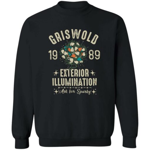 Griswold 1989 family exterior Illumination ask for sparky Christmas sweatshirt $19.95