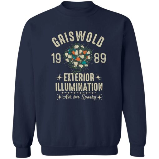 Griswold 1989 family exterior Illumination ask for sparky Christmas sweatshirt $19.95