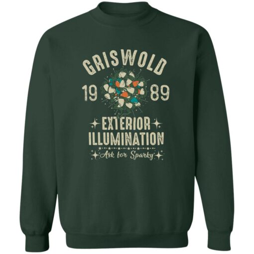 Griswold 1989 family exterior Illumination ask for sparky Christmas sweatshirt $19.95