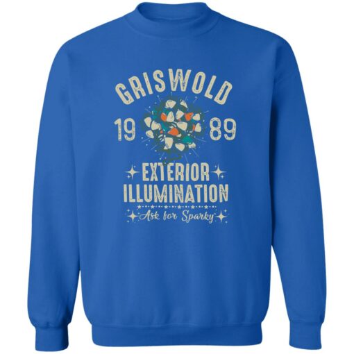 Griswold 1989 family exterior Illumination ask for sparky Christmas sweatshirt $19.95