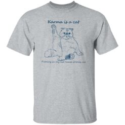 Karma is a cat purring in my lap cause it loves me shirt $19.95 redirect11022022031151