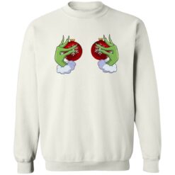 Grinch ornament Boob Christmas sweatshirt $19.95 redirect11142022041110