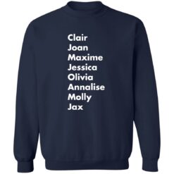 Clair Joan Maxine Jessica Olivia Annalise Molly Jax shirt $19.95 redirect11142022051111