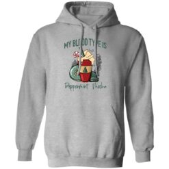 My blood type is peppermint mocha shirt $19.95