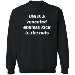 Life is a repeated endless kick to the nuts shirt $19.95