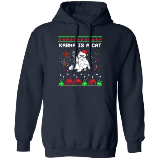 Karma is a cat Christmas sweater $19.95 redirect11182022031116