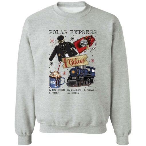 Polar Express believe uniform ticket train bell cocoa shirt $19.95 redirect11282022031110 2