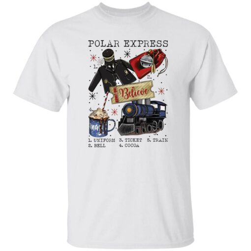 Polar Express believe uniform ticket train bell cocoa shirt $19.95 redirect11282022031111 1
